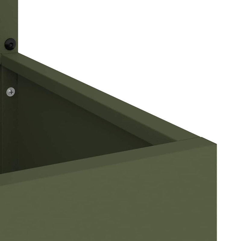 Planter Box, Olive Green, 140cm H x 32cm W x 32cm D