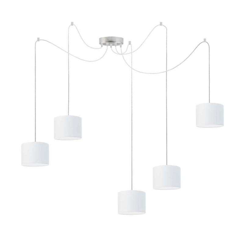 Odonoghue 5 - Light Pendant, White, Chrome