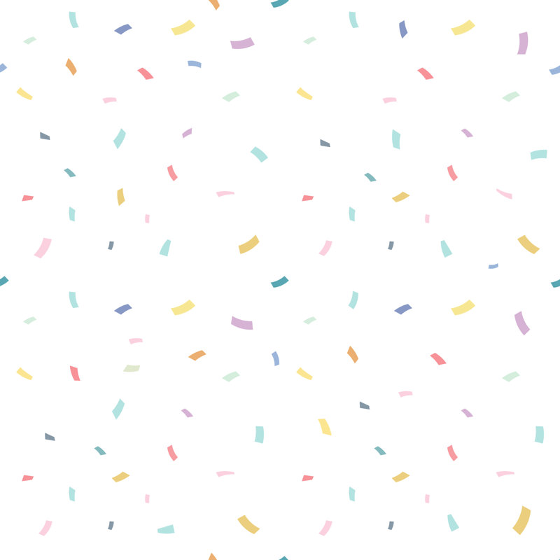 Confetti With White Background by Mouu007 - Wrapped Canvas Print, 76cm H x 76cm W x 3.8cm D