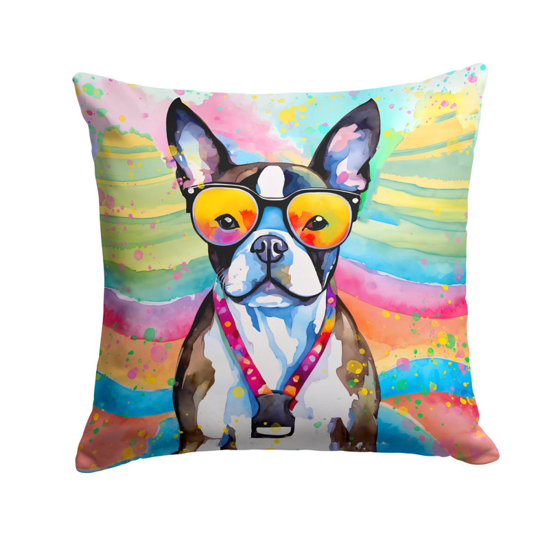  Coussin décoratif intérieur / extérieur en polyester Autre / Sans motif, H 14 po x l 14 po, Carré