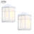 2-Pack 1-Light 10-in H Matte White Hardwired Outdoor Wall Light