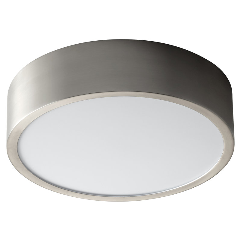 Plafonnier encastré 1 lumière 10,25 po Amhurst, Nickel satiné