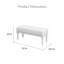 Banc rembourré l 52 po Artisan-132183975