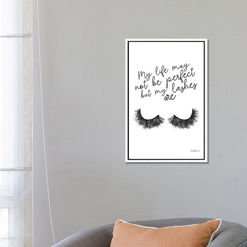 Perfect Lashes by Amanda Greenwood - Wrapped Canvas Print, White Framed Canvas, 66.04 cm H x 45.72 cm W