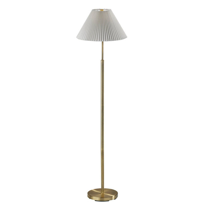 Lampe sur pied traditionnelle 60,75 po Otto, Laiton antique