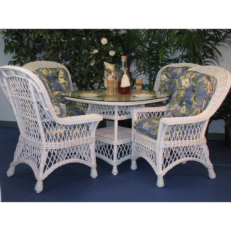 Ensemble repas 5 pièces avec coussins Rosado, Blanc, Brun
