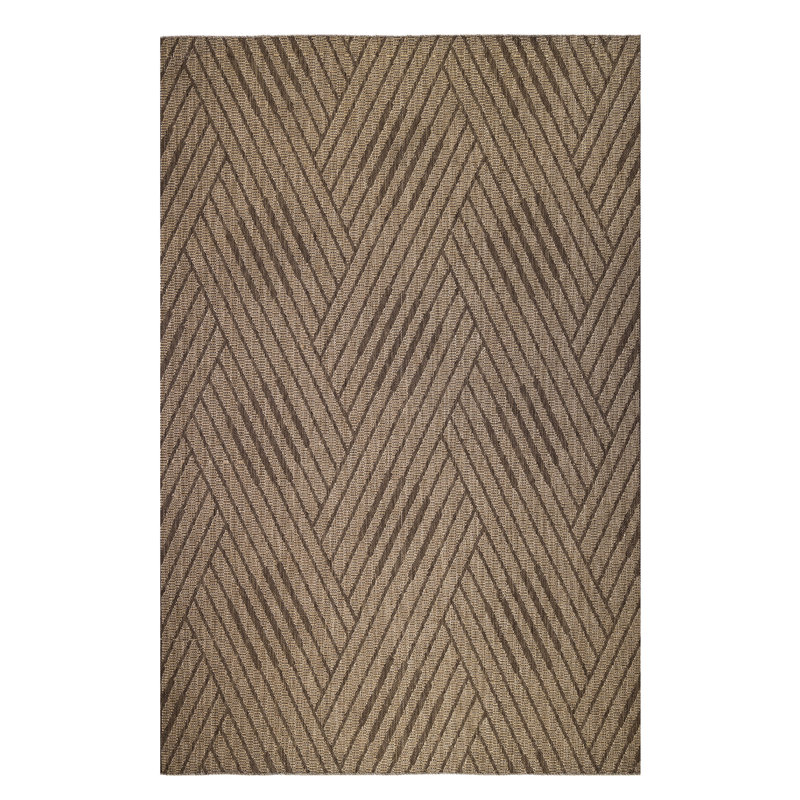 Jianne Contemporary Geometric High-Low Performance Indoor/Outdoor Area Rug, Rectangle 8' x 10'
