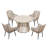 Outdoor Round 4 - Person 43.3" Long Dining Set With Cushions