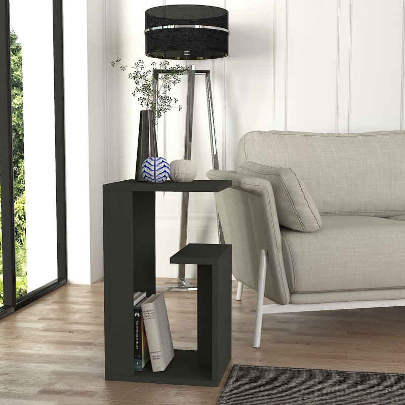 Table de bout Berga, Anthracite