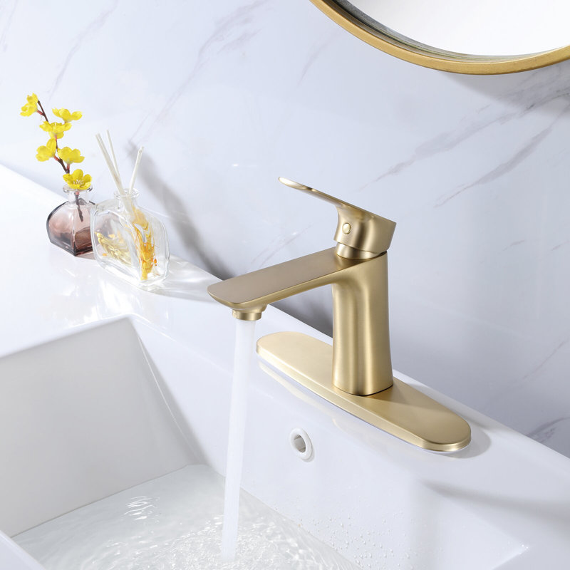 Robinet de salle de bain vasque, Or brossé