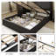 Lit plateforme escamotable hydraulique à oreilles avec tablettes et station de charge-1635922406-1635922407