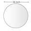 Miroir rond moderne moderne minimaliste de 36 pouces, fabriqué avec précision, bords étroits, auto-installation sans effort, pour la décoration murale de la maison-1528161914