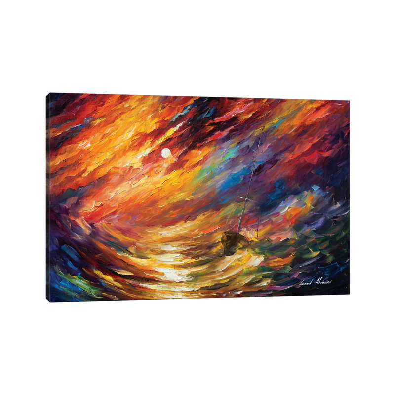 Tempête qui ne finit jamais - Giclée sur toile tendue avec châssis, H 12 po x l 18 po