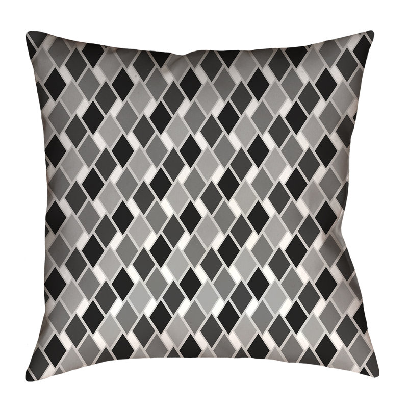 Housse de coussin Katelyn Elizabeth, 14 po x 14 po, Polyester, Noir