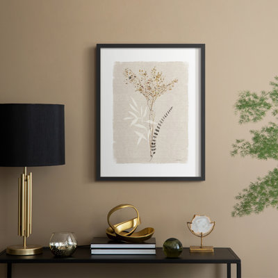 Dried Foliage I Framed Print - Solid Wood