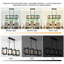 Luminaire suspendu noir 8 lumières Barbara