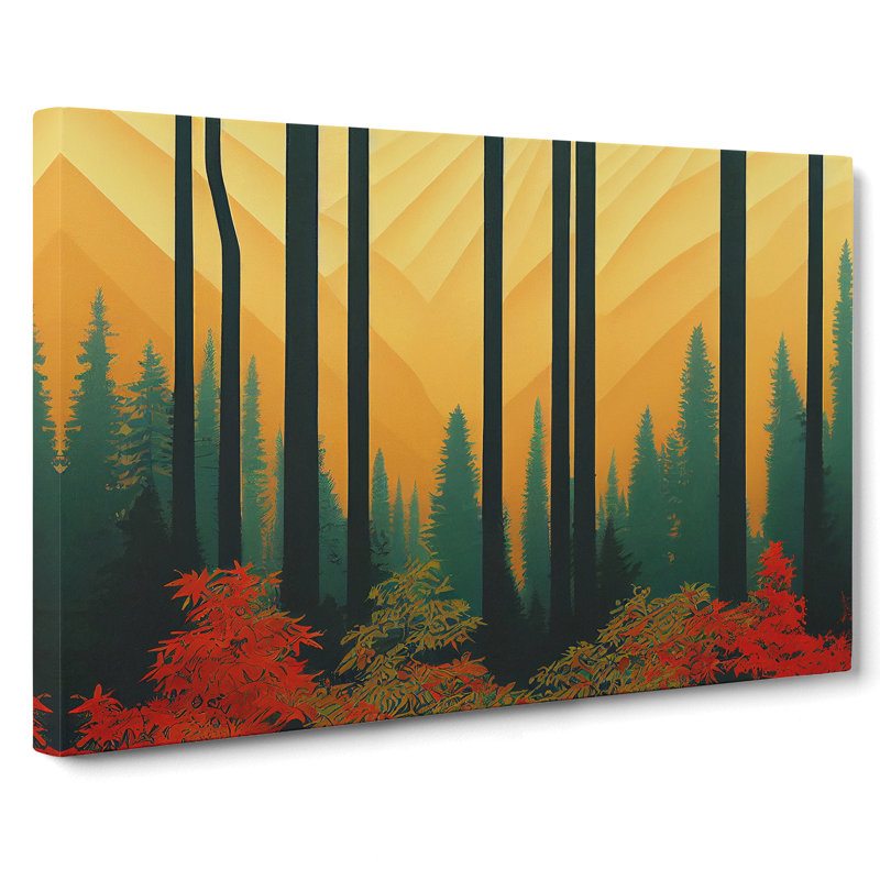 Deco Forest Vol.5 - Wrapped Canvas, 35cm H x 50cm W x 3cm D