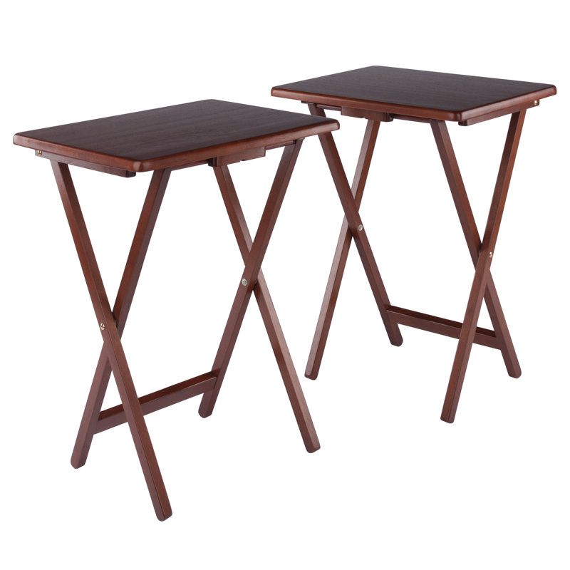 Alex 2-pc Snack Table Set, Brown