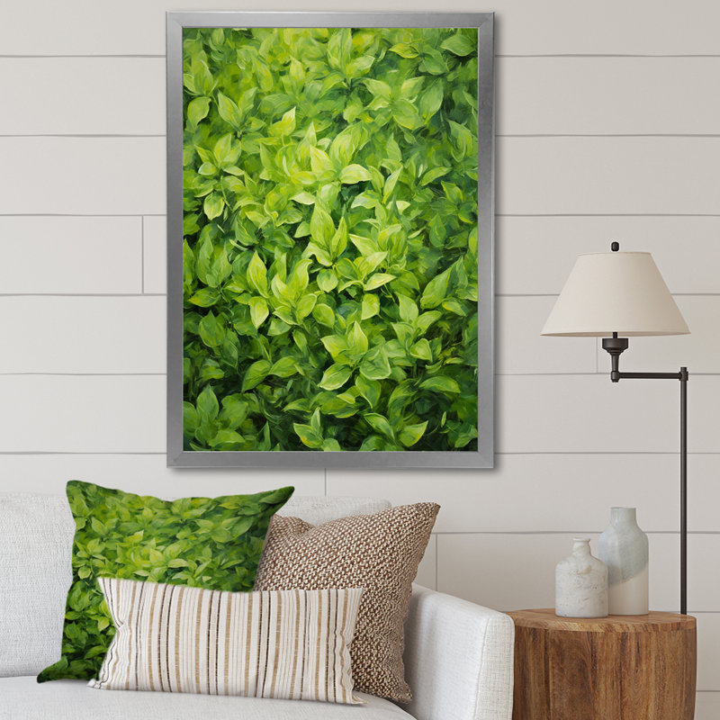 Herbes, thym, passage 1 - Art floral, Cadre photo noir, H 32 po x l 24 po x P 1 po