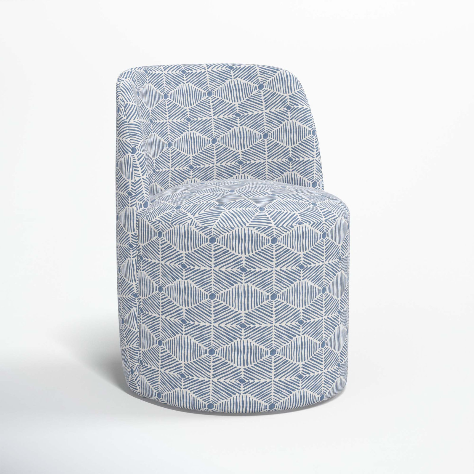 Begonia Dining Chair, Painted Diamond Dusty Blue