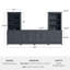Ensemble d'armoire basse modulaire 6 pièces Martha Stewart Lily Pond-133040492