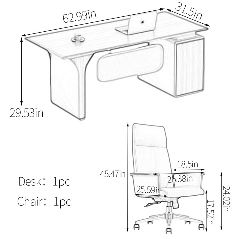 Howse, H 29,53 po x l 62,99 po x P 31,5 po