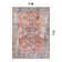 Labarbera Oriental Machine Washable Red/Blue Non-Slip Backing Area Rug