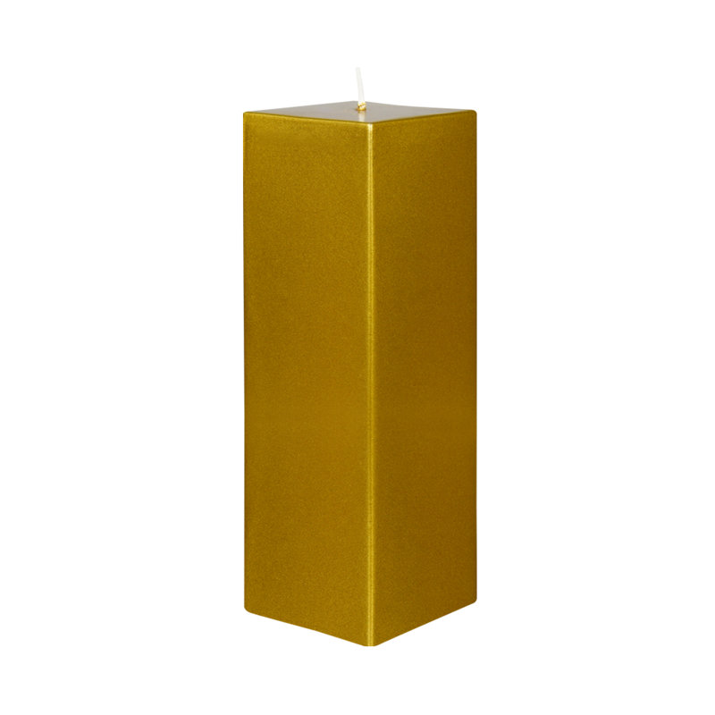 Bougie colonne, Vert forêt, H 9 po x l 3 po x P 3 po, 1 bougie
