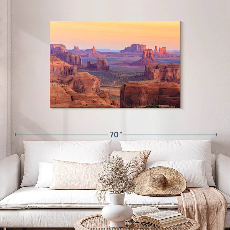 Paysage d'Alvord Monument Valley, H 30 po x l 45 po