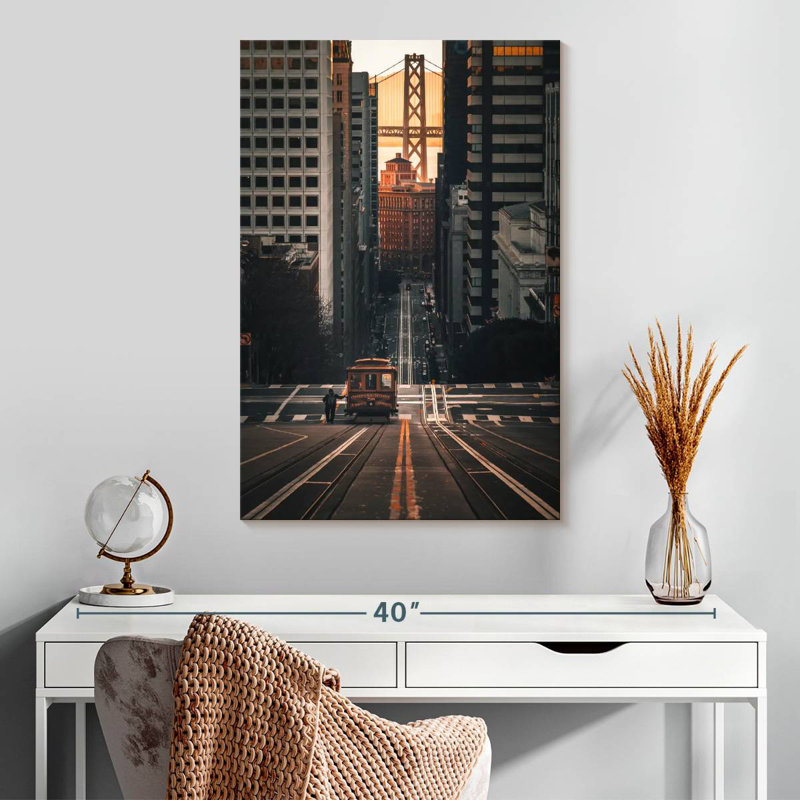 Aime Cable Car In San Francisco, 30" H x 20" W