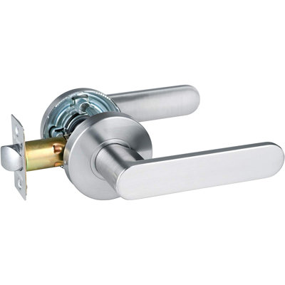 Handleset with Deadbolt and Door Rosette