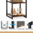 Reelika 15.75'' Wide 8 - Hook Freestanding Coat Rack with Storage in Brown/Black