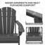 Ensemble de 2 chaises Adirondack pliantes avec table-1243536291