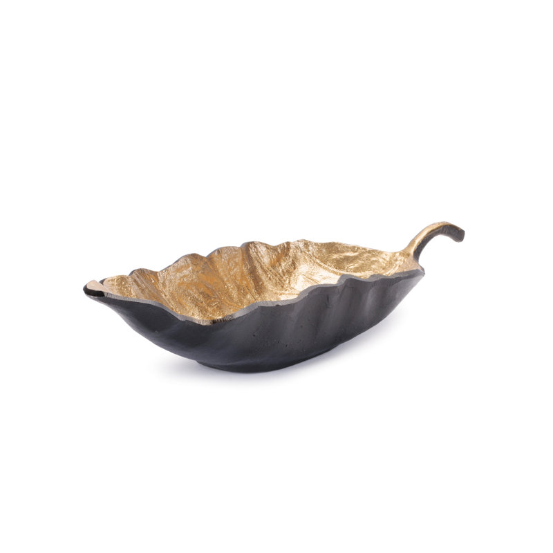 Bol à feuilles en aluminium métallique