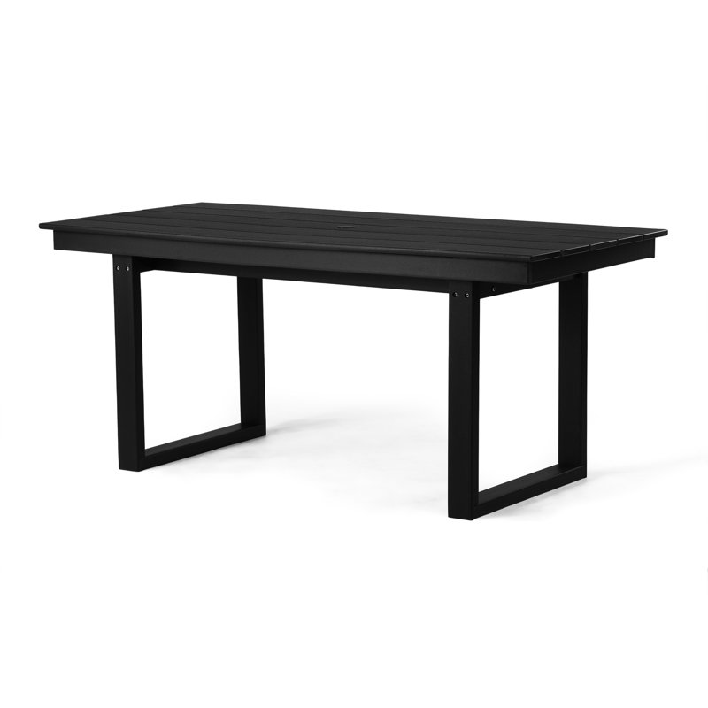 68" X 31" Rectangular Dining Table, Black