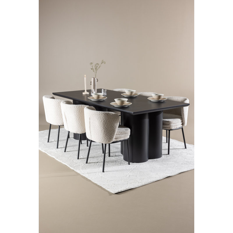 Mountview 6 - Person Dining Set, Black