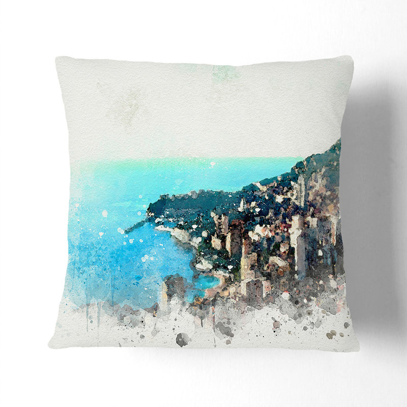 Square Throw Cushion, White, 40cm H x 40cm W x 15cm D