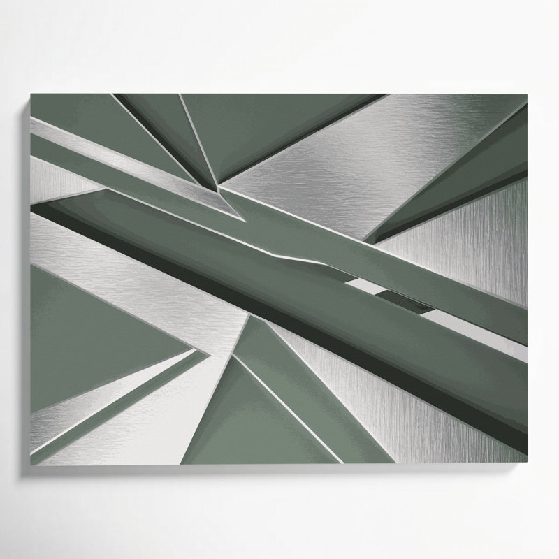 Minimalisme 38, art mural sur toile grise, H 11 po x l 14 po
