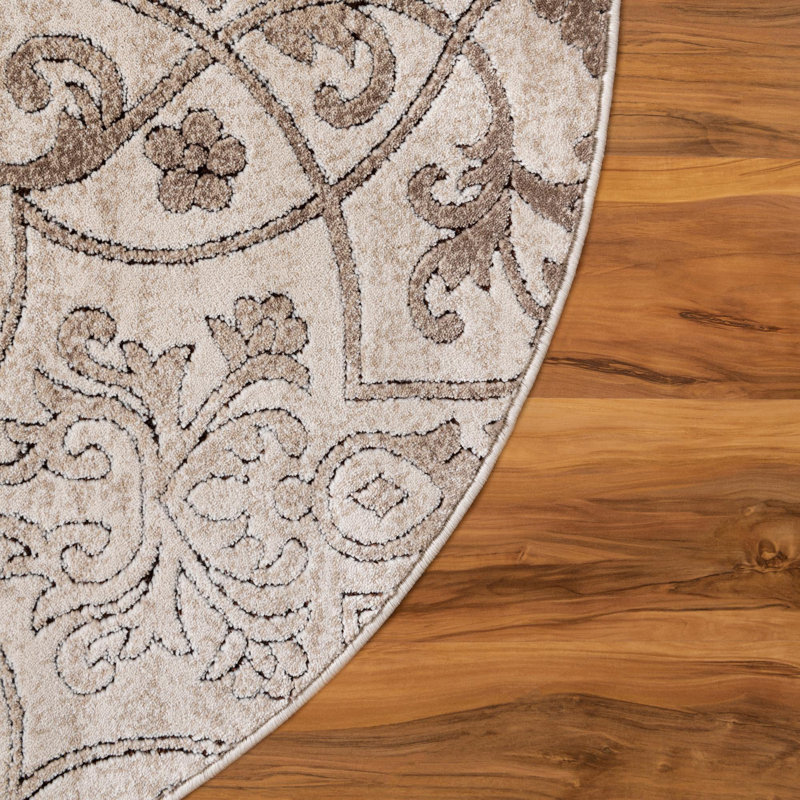 Emigdio Oriental Indoor Rug, Oval 6' x 9'