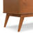 Draper 60"W Solid Wood Mid-Century Modern Low TV Stand for TVs up to 65" with 2 Cabinets and Open Shelves-1214503812