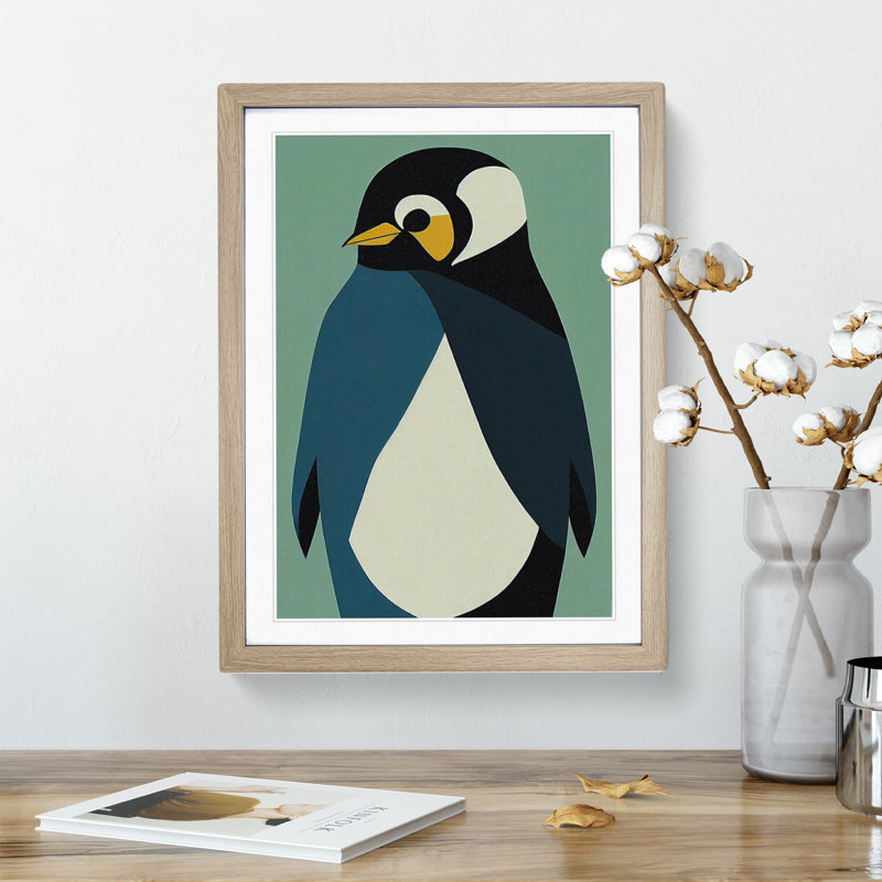 Penguin No.4 - Print, White, canvas/paper, 36cm H x 27cm W