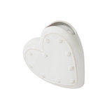 Berry & Thread 6" Heart Vase - Whitewash