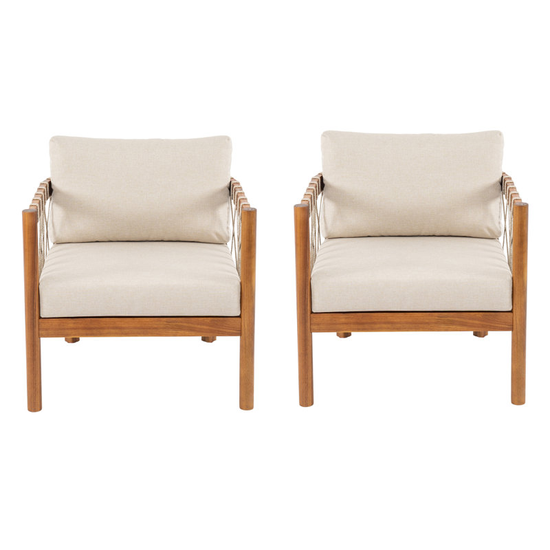 Chaises longues d'extérieur avec coussins Caldera