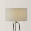 Sandi Tripod Silver Shelf Display Standing Floor Lamp - Elegant Industrial Style