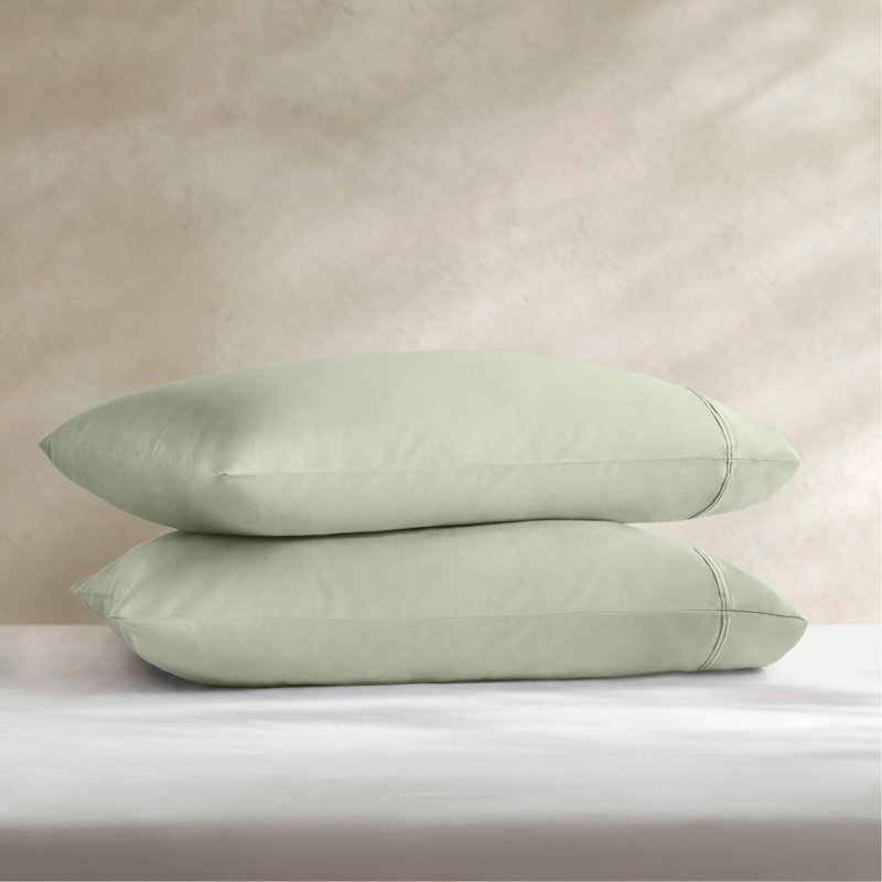 Ensemble de 2 taies d'oreiller standard en taie d'oreiller en satin