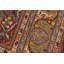 Tapis brun / rouge en laine noué à la main 8 pi 2 po x 9 pi 11 po Abagail