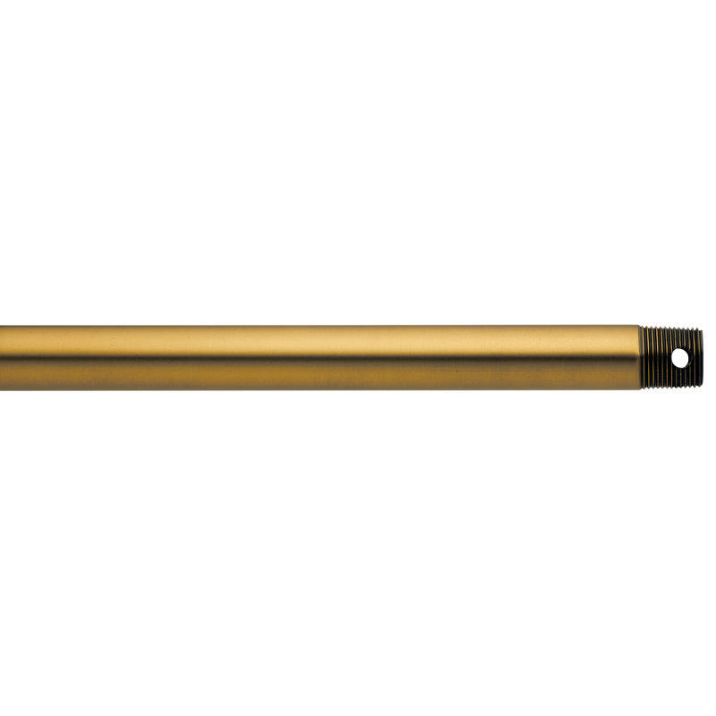 Tige de suspension de ventilateur de plafond en laiton bruni antique de 91 cm (36 po), H 36 po x l 0,75 po x P 0,75 po
