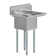  29 In. X 22 In. Stainless Steel One Compartment Sink With 16 In. X 14 In. Bowl And 12 In. Right  Drainboard