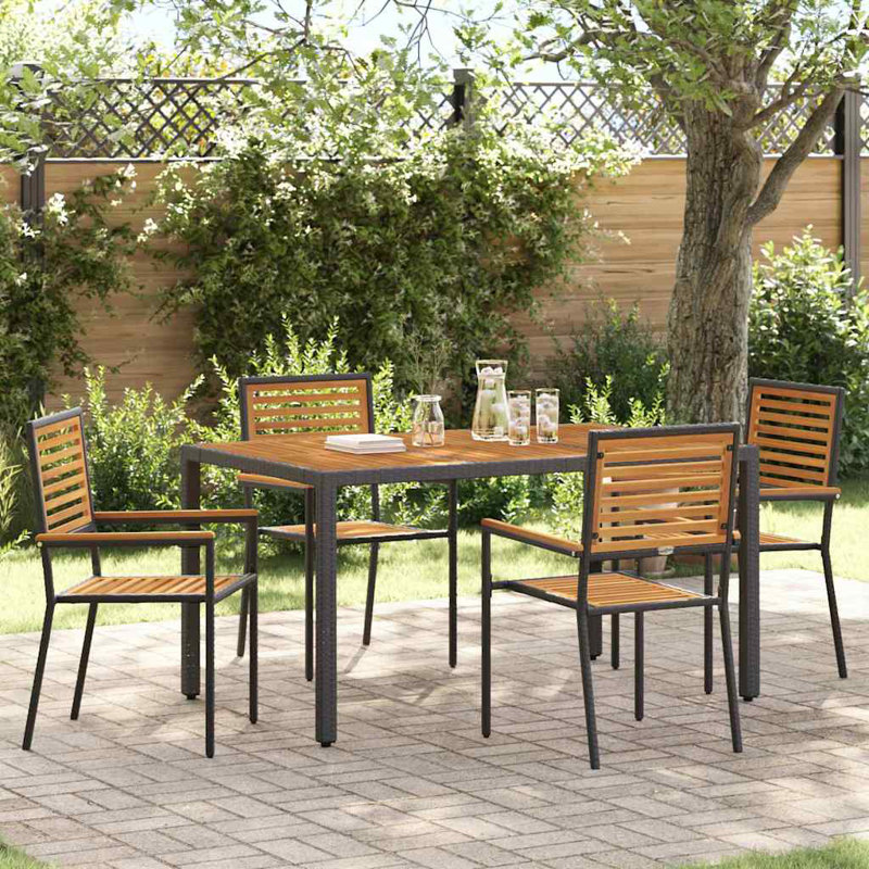 4 - Person Patio Dining Set with Rectangular Table