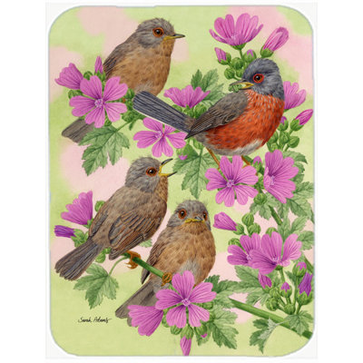 Caroline's Treasures Warbler Family Glass Cutting Board